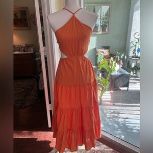 Orange sun dress